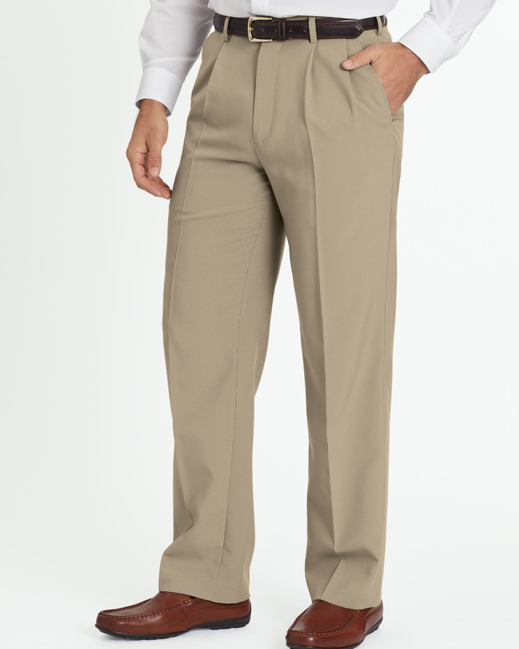 John Blair Signature Relaxed-Fit Pleated-Front Dress Pants image number 1