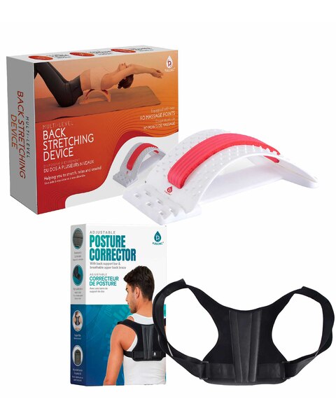 Pursonic Back Health Essentials Kit: Multi-Level Stretch & Posture Perfection.