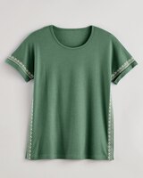 Essential Knit Embroidered Top thumbnail number 3