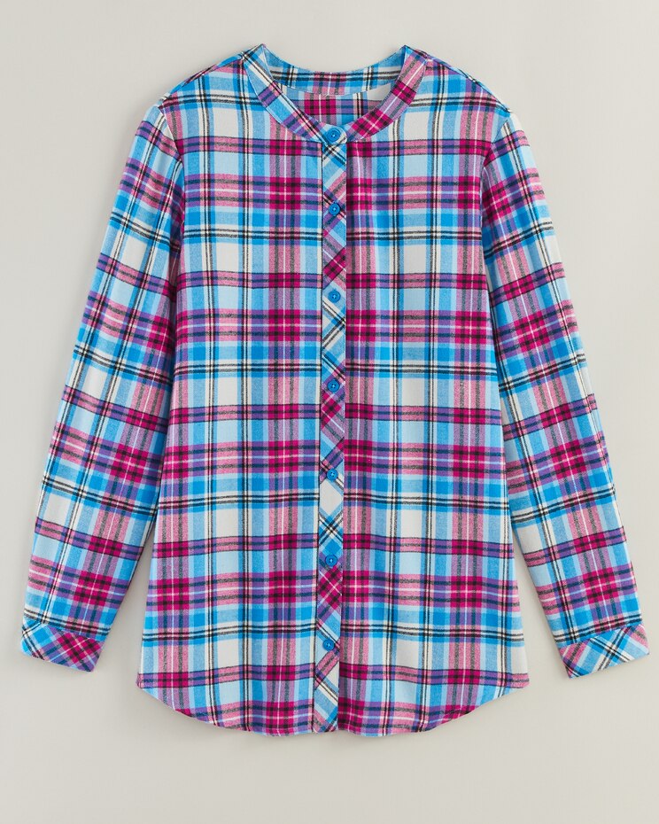 Super-Soft Plaid Flannel Tunic image number 1