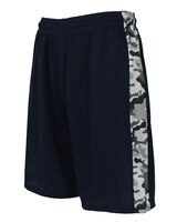 Galaxy By Harvic Men's Slim Fit  Moisture Wicking Performance Quick Dry Mesh Shorts With Side Camo Design thumbnail number 1