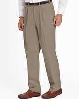 JohnBlairFlex Adjust-A-Band Relaxed-Fit Pleated Chinos thumbnail number 1