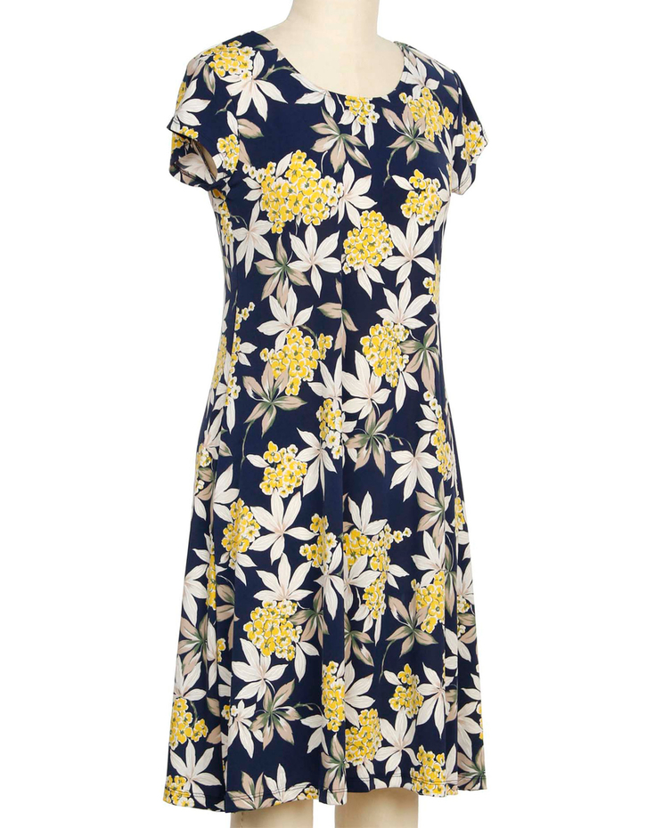 Southern Lady Cap Sleeve Dale Print Dress image number 1