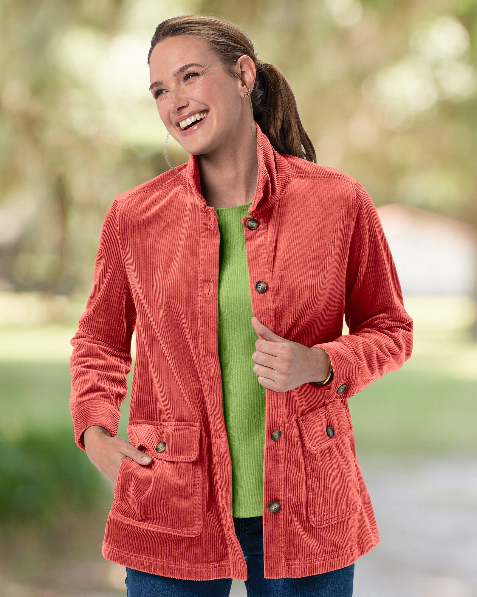 Wide Wale Corduroy Shirt Jacket