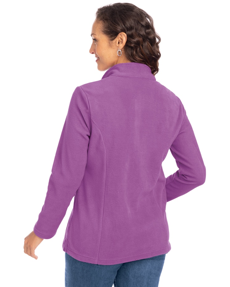 Scandia Fleece Embroidered Top image number 2