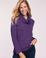 Soft Knit Cowl Neck Top thumbnail number 1