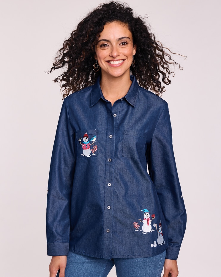 Embroidered Button Up Shirt image number 2