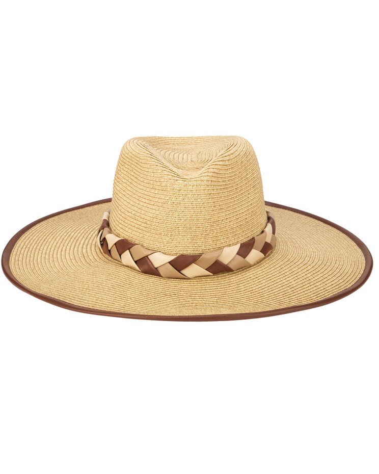 Boss Fedora- Ultrabraid Fedora With Braided Pu Band Hat image number 1