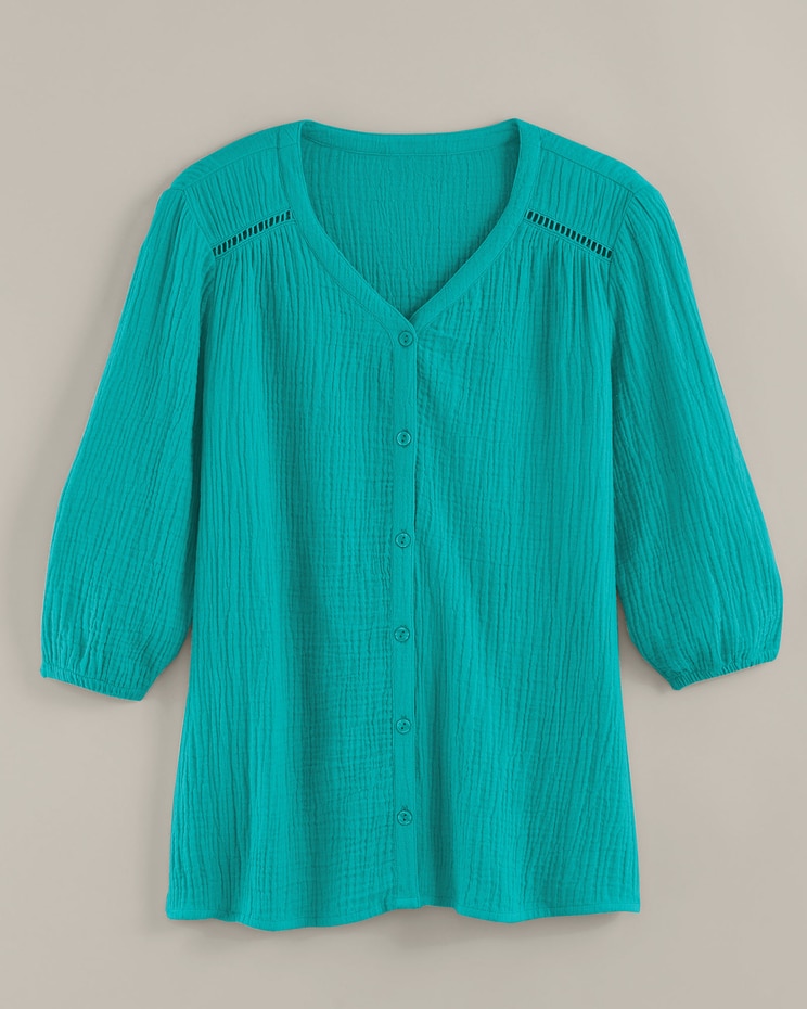 Easy Going Gauze Button Shirt image number 1