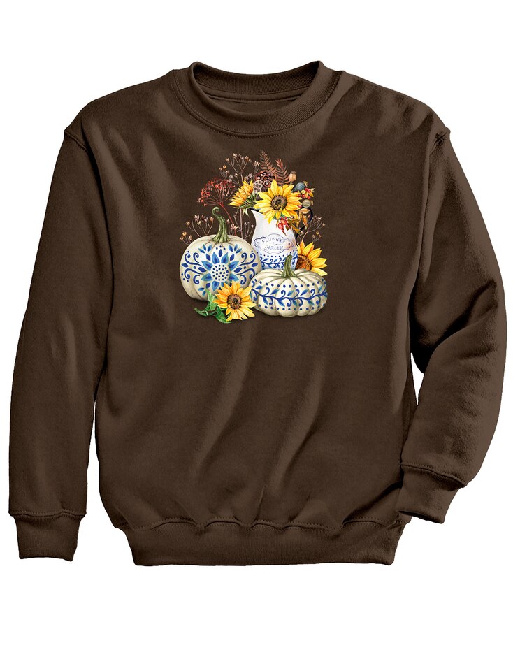 Folk Pumpkin Graphic Sweatshirt image number 1