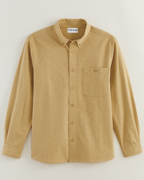 John Blair® Long-Sleeve Donegal Button-Down Shirt