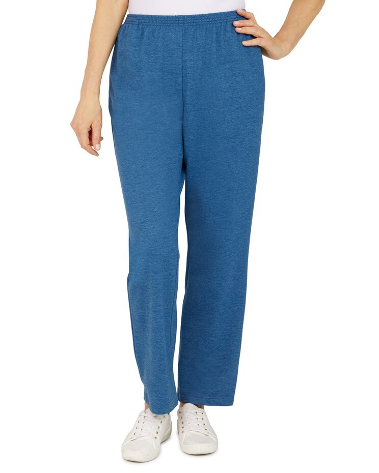 Alfred Dunner® Floral Park French Terry Medium Pant image number 1