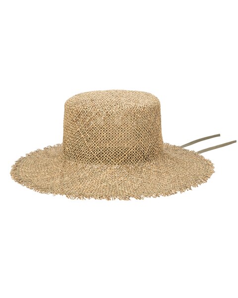 Easy Going -Seagrass Bucket Hat With Raw Edge