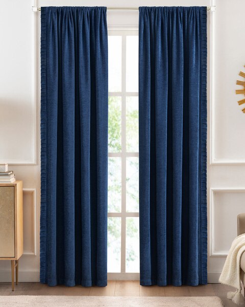 Bordeaux Rod Pocket Window Curtain Panel