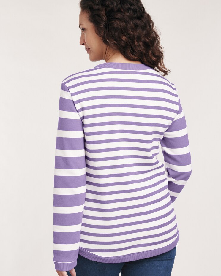 Shirt Tail Hem Fleece Sweatshirt image number 2