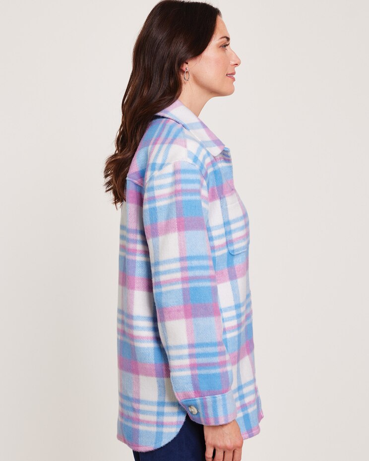 Alfred Dunner® Swiss Chalet Plaid Shirt Jacket image number 2