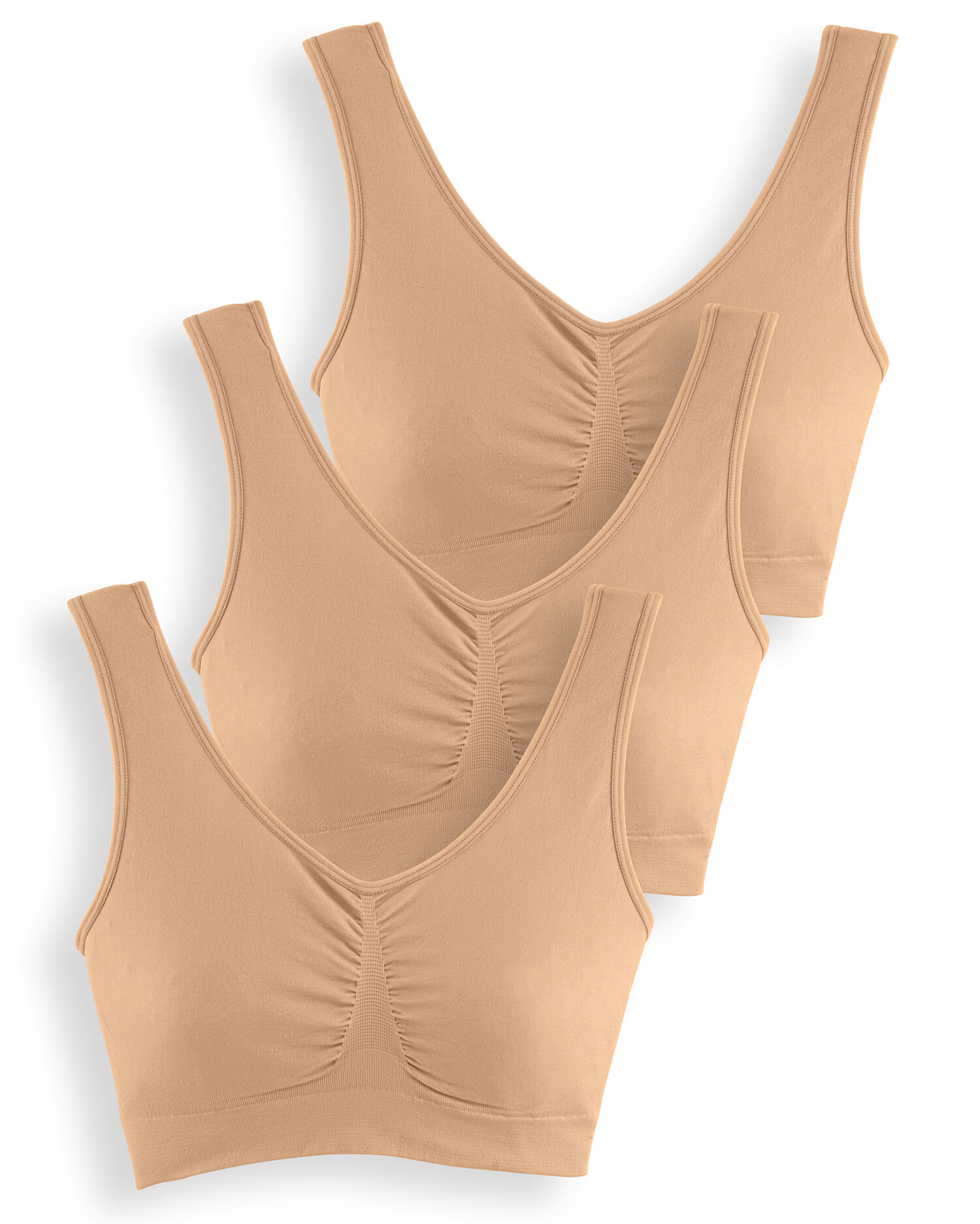 3 Pack Seamless Comfort Bras by ComfortEase Blair