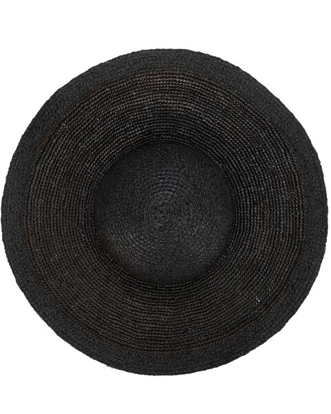Elegant - Raffia Braid Round Crown Sun Hat