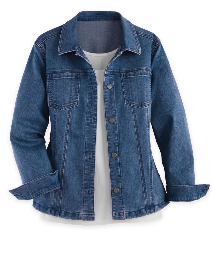 DenimEase Stretch Denim Jacket image number 1