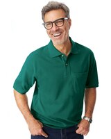 John Blair Banded-Bottom Piqué Knit Polo thumbnail number 1