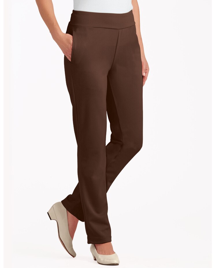 Double Knit Flat Waist Pants image number 1