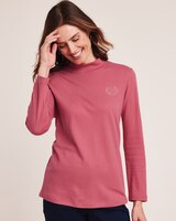 Essential Knit Long Sleeve Mock Top thumbnail number 1