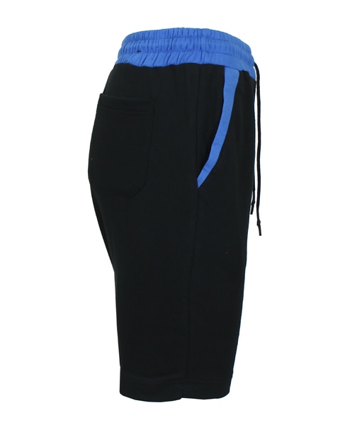 Men's Slim Fit French Terry Jogger Sweat Lounge Shorts With Contrast Color Trim Design