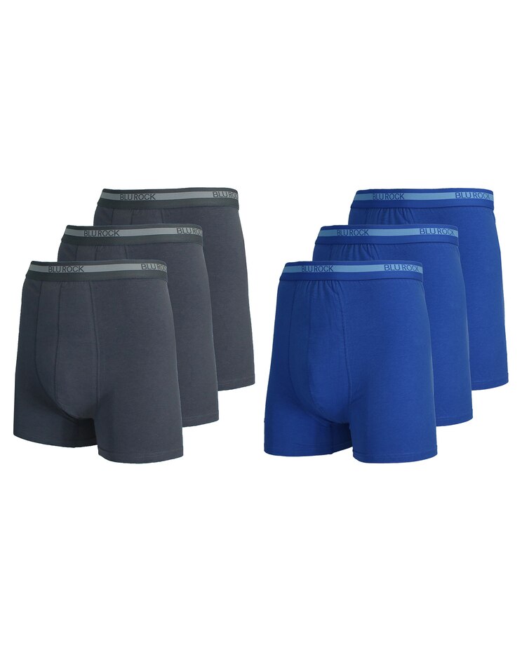 6-Pack Men's Stretch Cotton Boxer Briefs image number 1