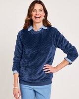 Cozy Textured Fleece Top thumbnail number 1