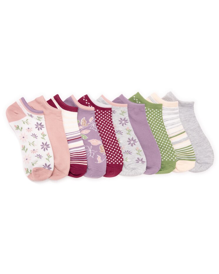 MUK LUKS® Women's 10 Pack Low Cut Socks image number 1