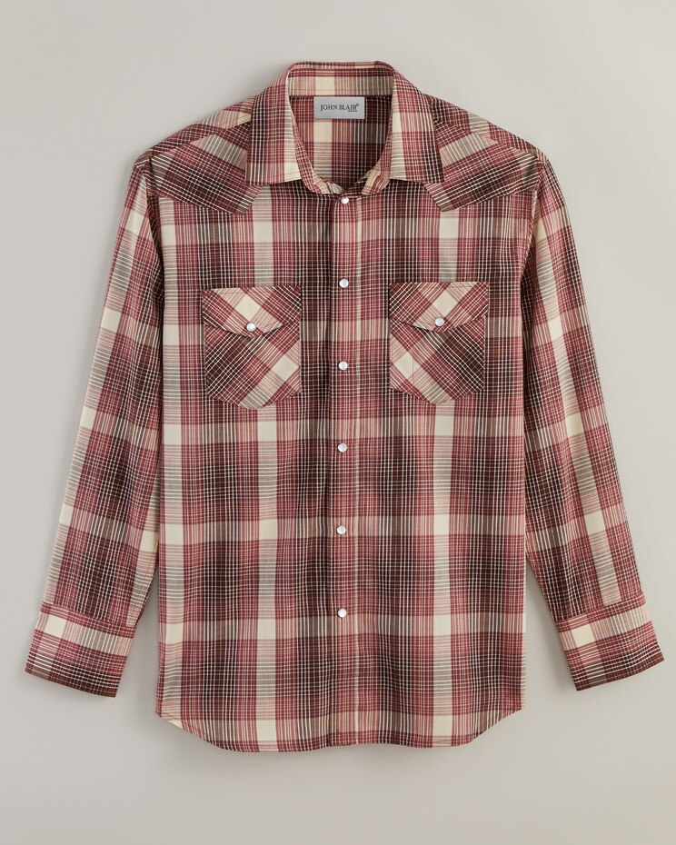 John Blair Long-Sleeve Snap-Front Shirt image number 1