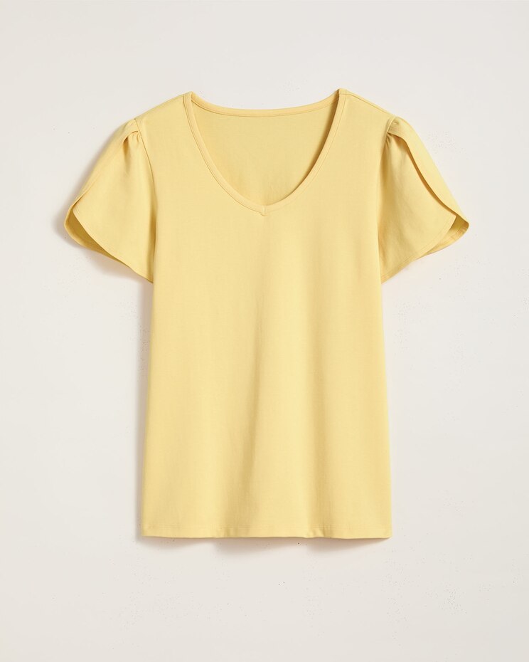 Tulip Sleeve Knit Top image number 1