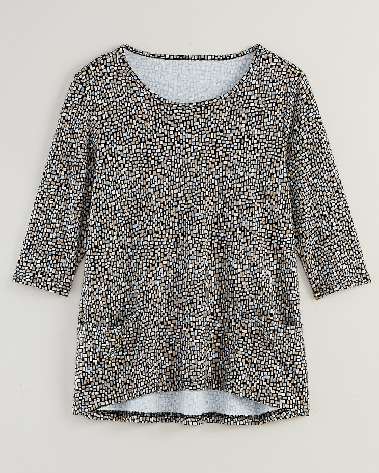 Essential Knit Pocket Top image number 1