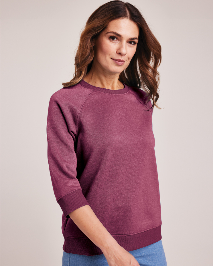 Better-Than-Basic Heathered Sweatshirt image number 1