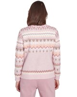 Alfred Dunner® Telluride Floral Embroidered Fairisle Sweater thumbnail number 2