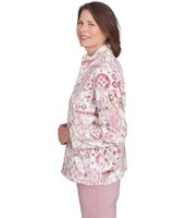 Alfred Dunner® Telluride Fuzzy Medallion Print Jacket thumbnail number 4
