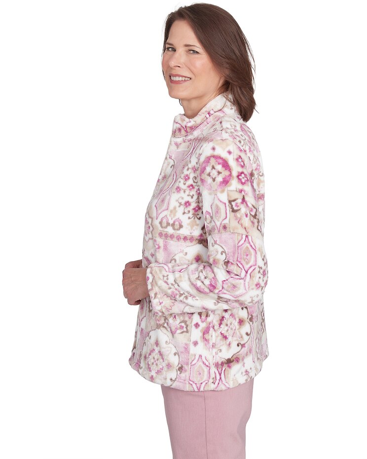 Alfred Dunner® Telluride Fuzzy Medallion Print Jacket image number 4