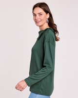 Essential Knit Split Neck Top thumbnail number 2