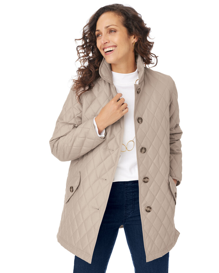 Quilted Car Coat | Blair