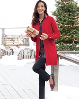 Foxcroft Tartan Plaid Non-Iron Tunic thumbnail number 2