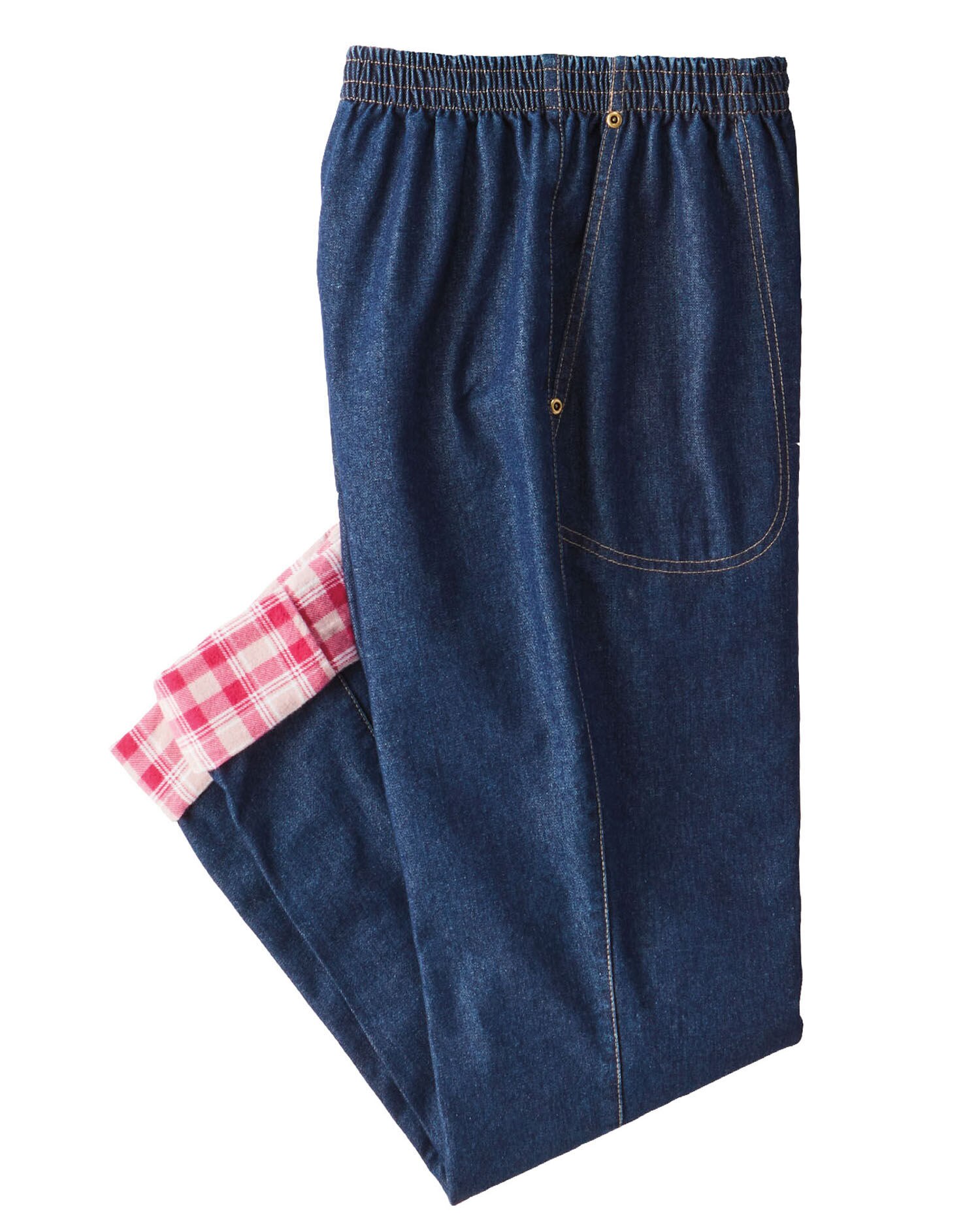 Ladies flannel lined sales jeans