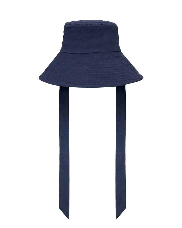 Serenity - Cut And Sew Bucket With Ribbon Ties Hat image number 1