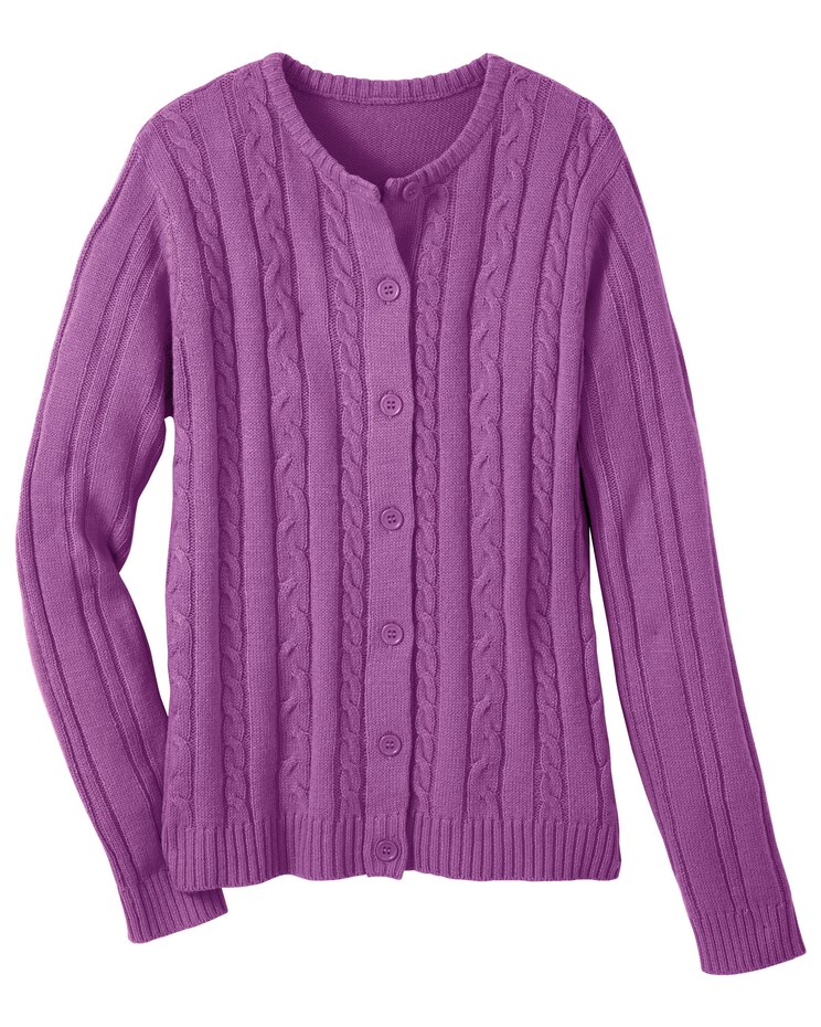 Haband Women’s Classic Cable Cardigan image number 1