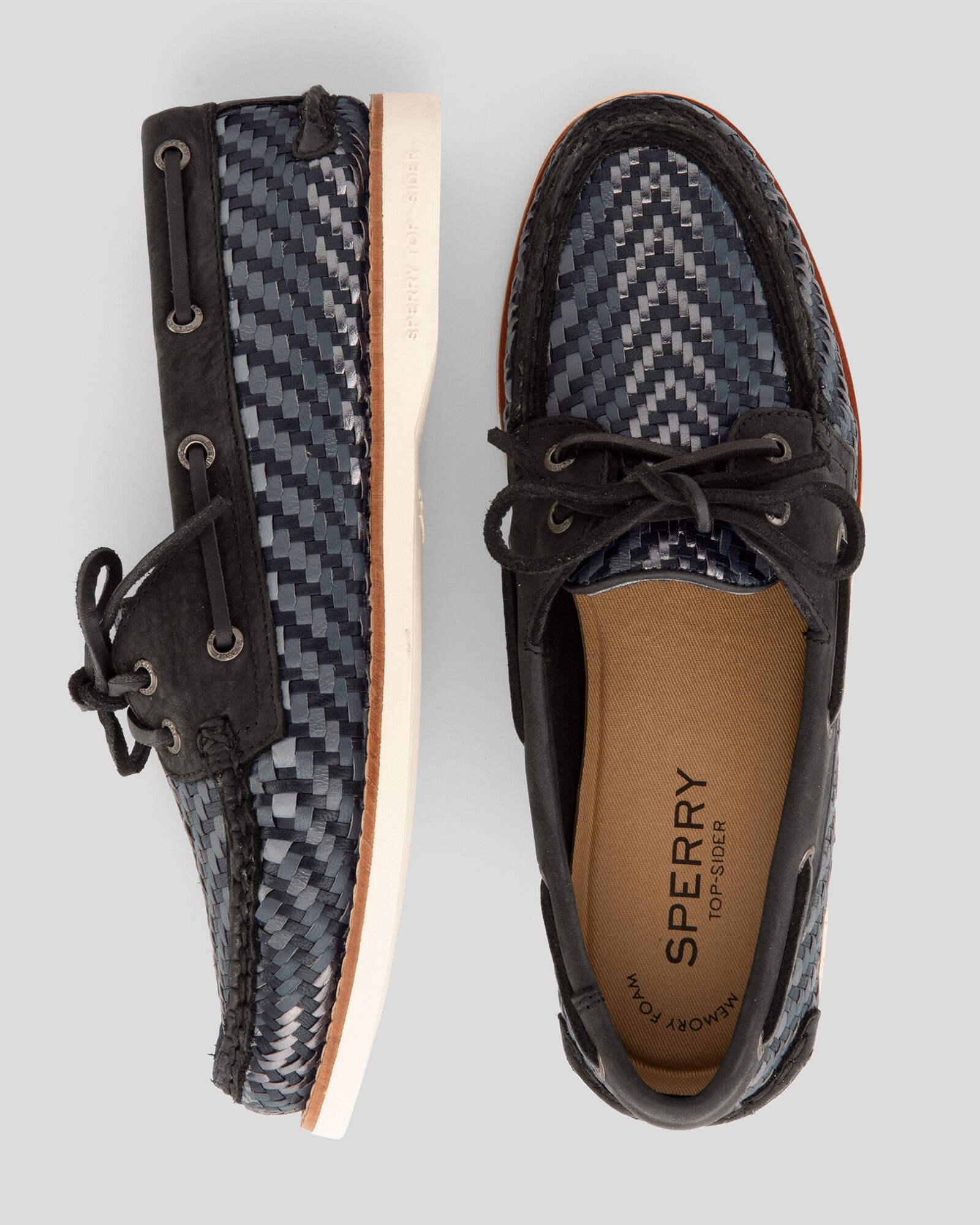 Sperry woven boat shoes discount