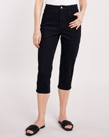 DenimEase™ Classic 5-Pocket Capris thumbnail number 1