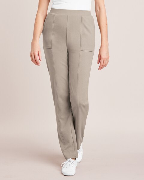 Essential Knit Seamed Pants