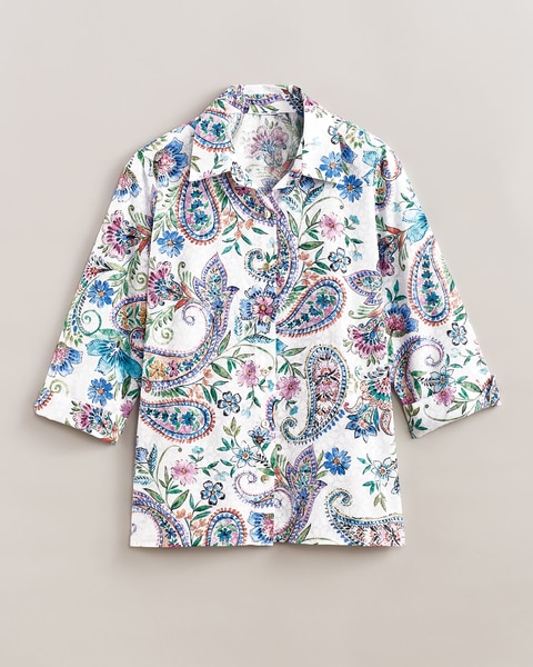 Alfred Dunner® Classic Paisley Blouse
