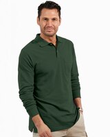 John Blair Long-Sleeve Piqué Polo thumbnail number 1