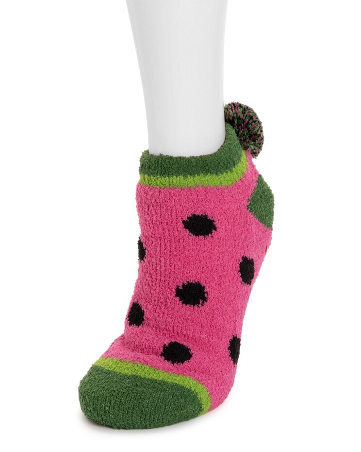 MUK LUKS® Women's Cozy Footie Cabin Sock image number 2
