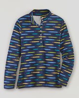 Essential Cotton Broken Stripe Henley thumbnail number 1